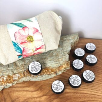 Solid Perfume Sample Set. Natural & Organic Vegan Scented Balms and Colognes.