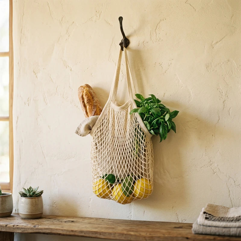 Cotton Crochet Market Bag
