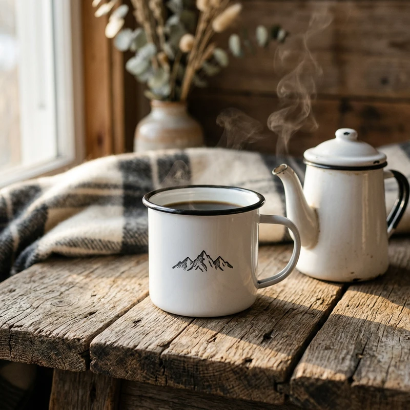 Mountain Enamel Camp Mug