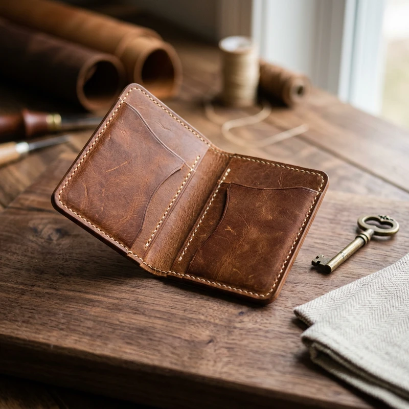 Whisky Leather Bifold